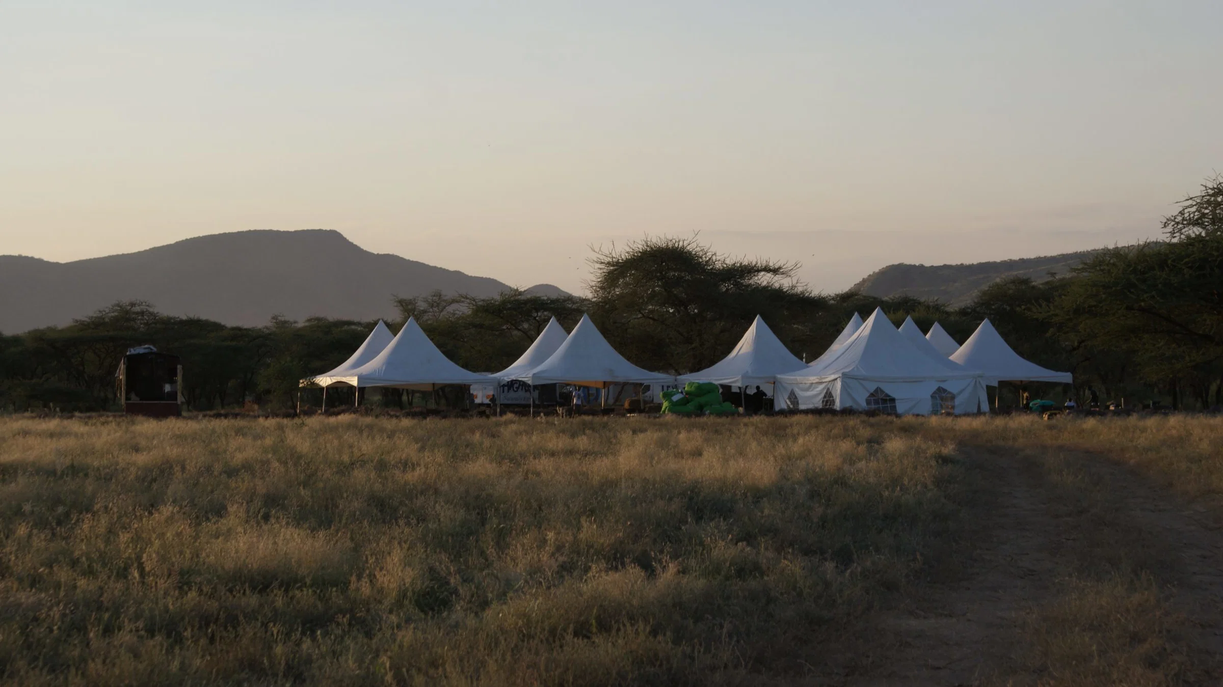 Tarpo camp built for Rhino Charge