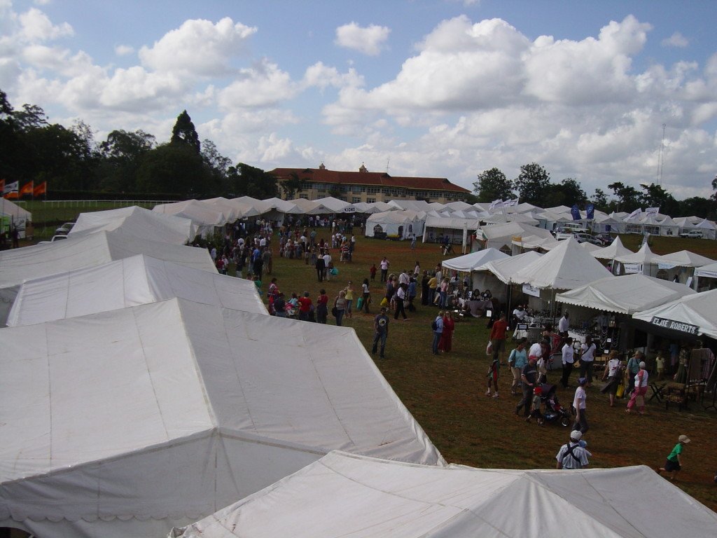 Trade fair tents in Kenya